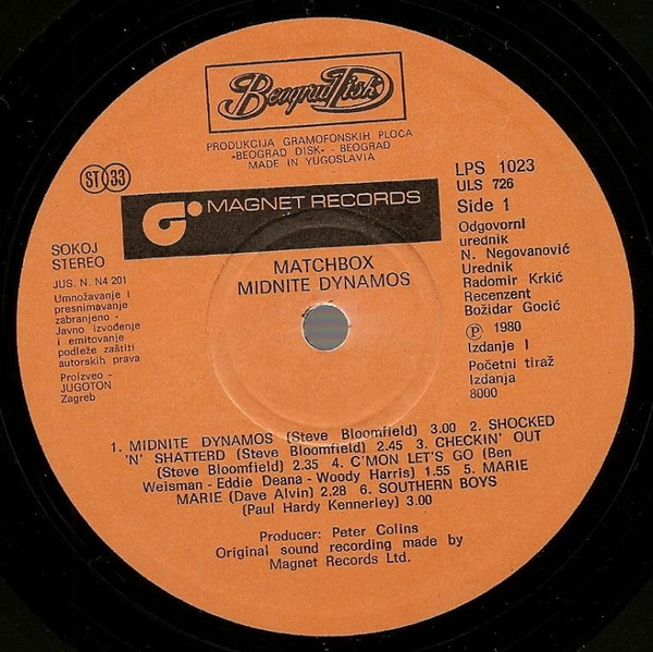 Matchbox (3) - Midnite Dynamos (LP, Album)