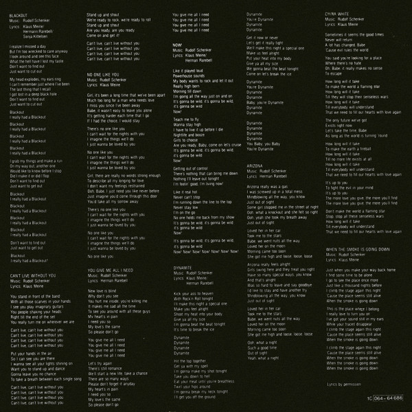 Scorpions - Blackout (LP, Album)