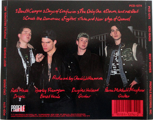 Cro-Mags - Best Wishes (CD, Album)