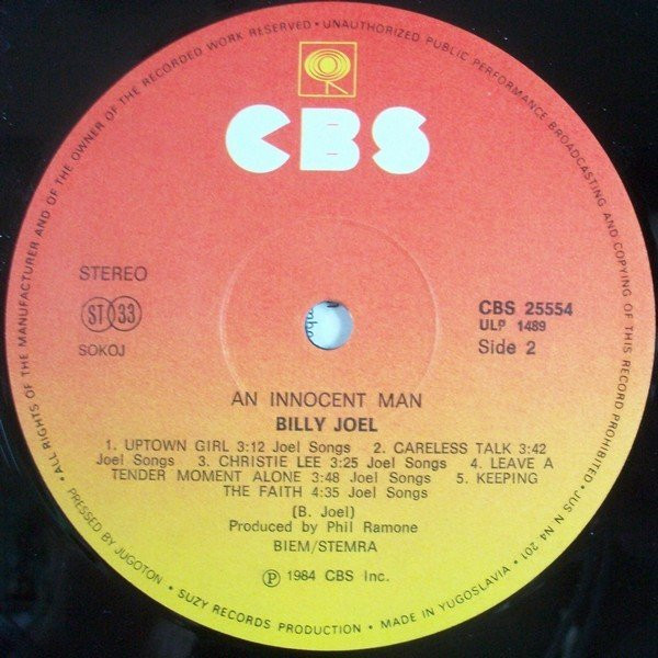 Billy Joel - An Innocent Man (LP, Album)