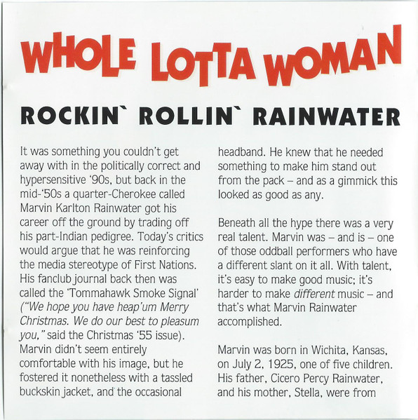 Marvin Rainwater - Whole Lotta Woman (CD, Comp)