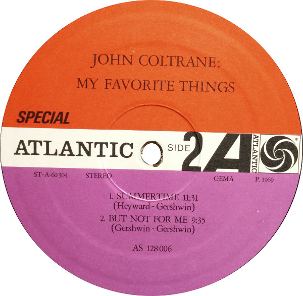 John Coltrane - My Favorite Things (LP, Album, RE)