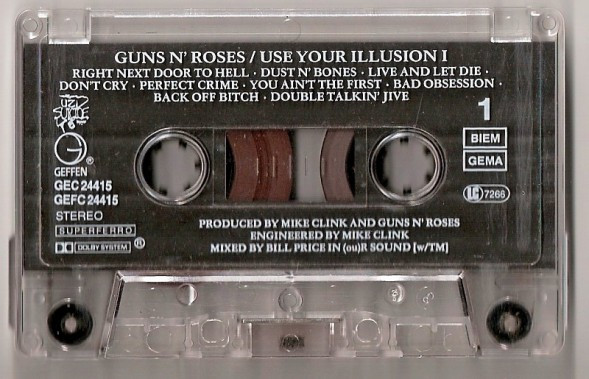 Guns N' Roses - Use Your Illusion I (Cass, Album)