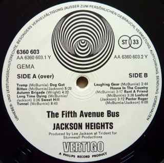 Jackson Heights - The Fifth Avenue Bus (LP, Album, Gat)