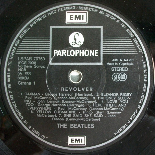 The Beatles - Revolver (LP, Album, RE)