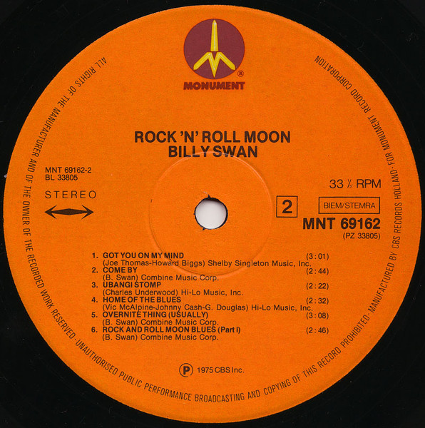 Billy Swan - Rock 'n' Roll Moon (LP, Album)