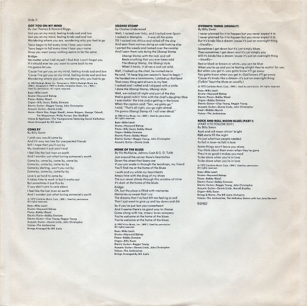 Billy Swan - Rock 'n' Roll Moon (LP, Album)