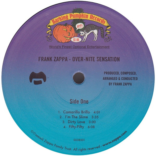 Frank Zappa - Over-Nite Sensation (LP, Album, RE, RM)