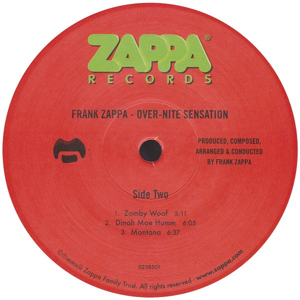 Frank Zappa - Over-Nite Sensation (LP, Album, RE, RM)