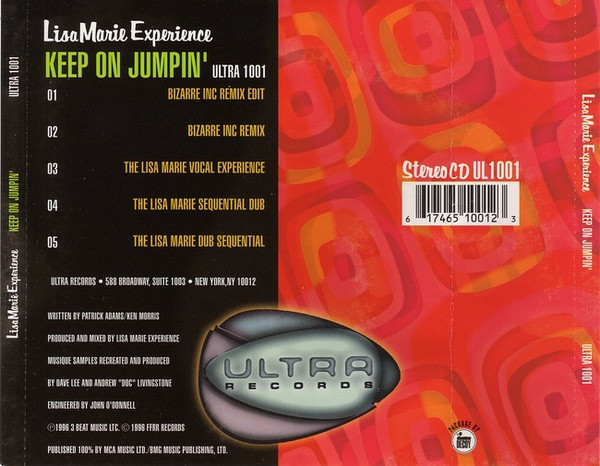 Lisa Marie Experience - Keep On Jumpin' (CD, Maxi)