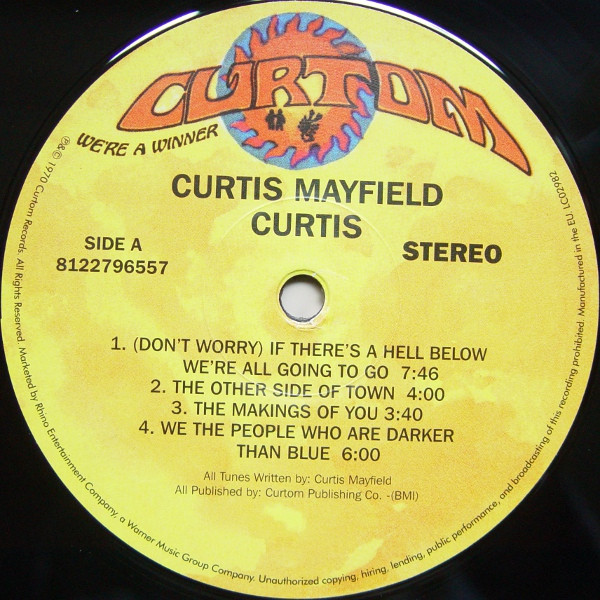 Curtis Mayfield - Curtis (LP, Album, RE, 180)