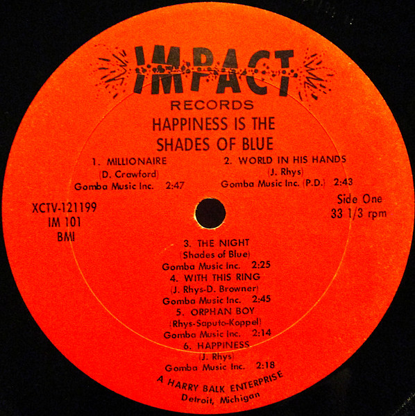 Shades Of Blue (3) - Happiness Is The Shades Of Blue (LP, Album, Mono)