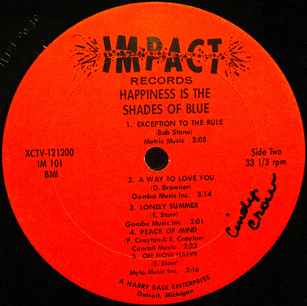 Shades Of Blue (3) - Happiness Is The Shades Of Blue (LP, Album, Mono)