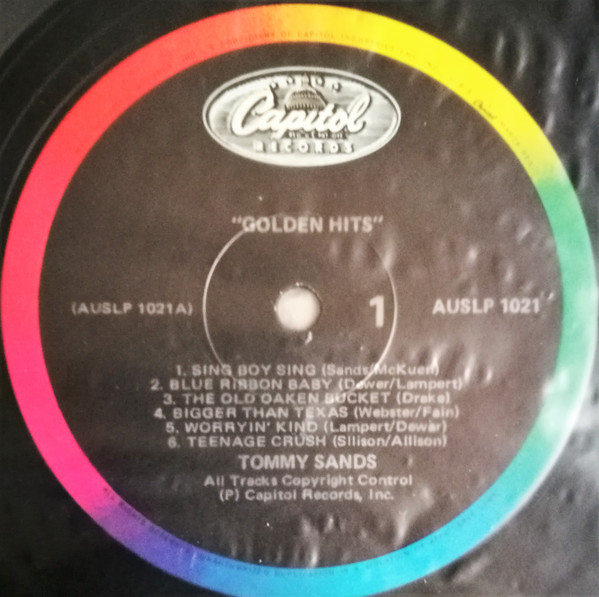 Tommy Sands - The Golden Hits Of Tommy Sands (LP, Comp)