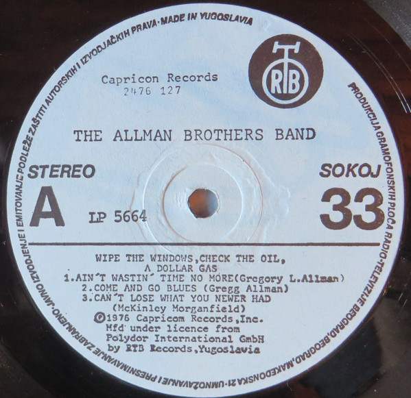 The Allman Brothers Band - Wipe The Windows, Check The Oil, Dollar Gas (2xLP, Album)
