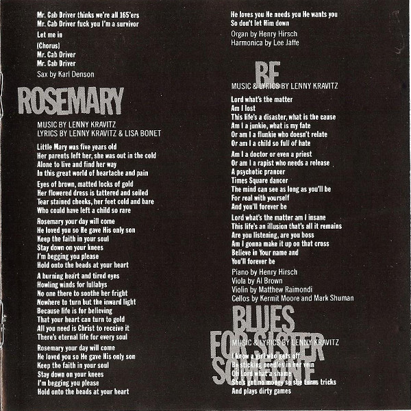Lenny Kravitz - Let Love Rule (CD, Album)