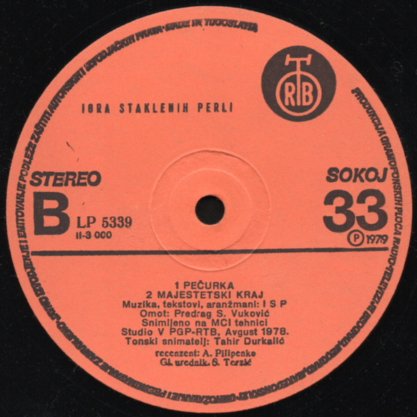 Igra Staklenih Perli - Igra Staklenih Perli (LP, Album, RP, Ora)