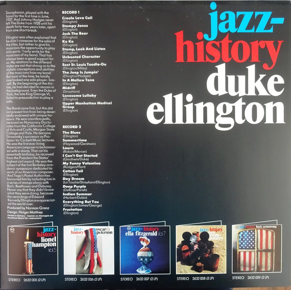 Duke Ellington - Jazz-History Vol. 10  (2xLP, Comp)
