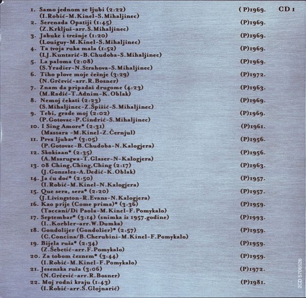 Ivo RobiÄ‡ - The Platinum Collection (2xCD, Comp, Mono)