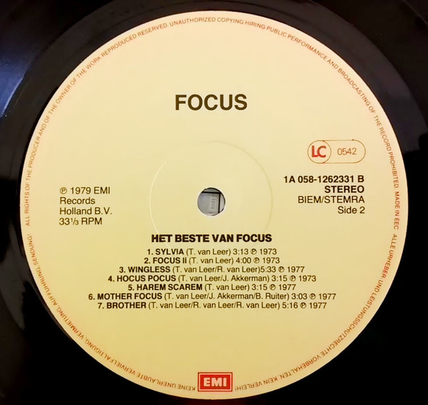 Focus (2) - Het Beste Van Focus (LP, Comp, RE)