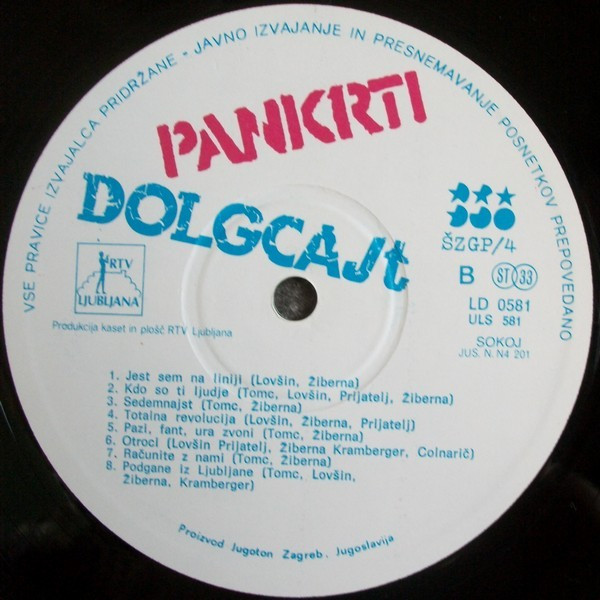 Pankrti - Dolgcajt (LP, Album, RP, Whi)