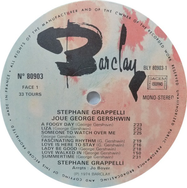 Stéphane Grappelli - Stéphane Grappelli Joue George Gershwin Et Cole Porter (2xLP, Comp)