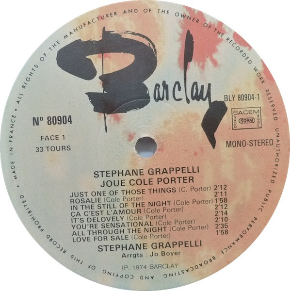 Stéphane Grappelli - Stéphane Grappelli Joue George Gershwin Et Cole Porter (2xLP, Comp)