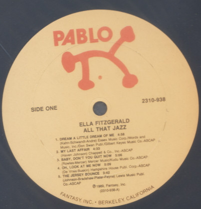 Ella Fitzgerald - All That Jazz (LP)
