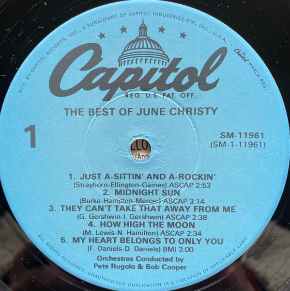 June Christy - The Best Of June Christy (LP, Comp, RE)
