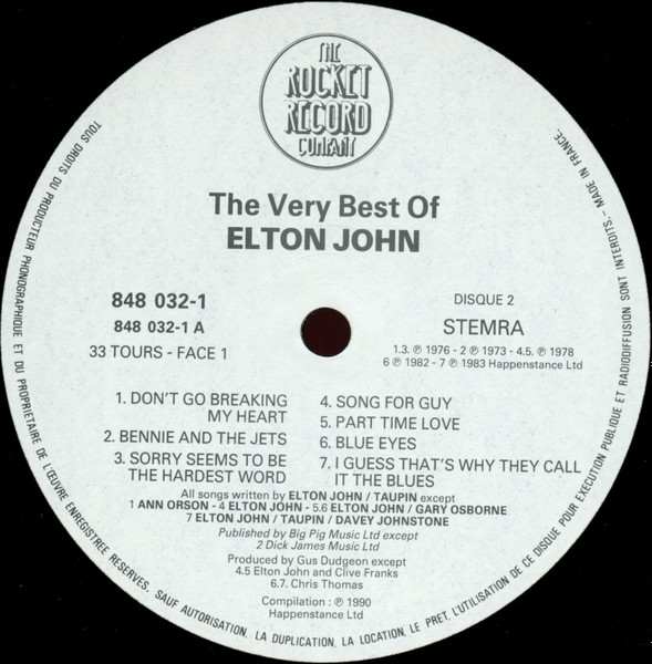 Elton John - The Very Best Of (2xLP, Comp)