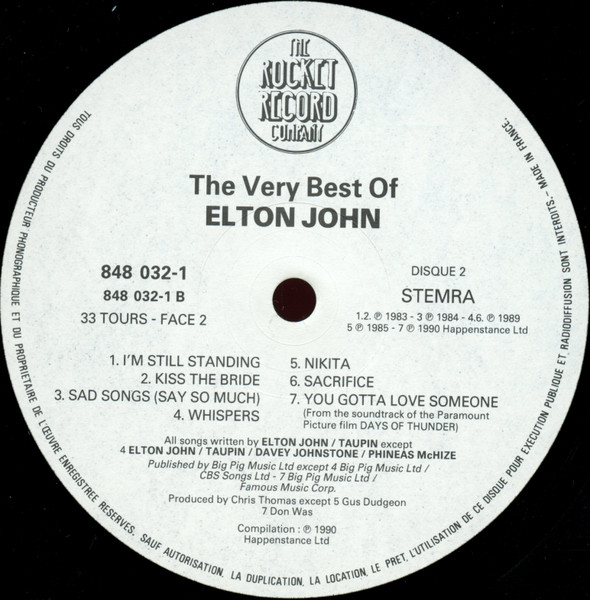 Elton John - The Very Best Of (2xLP, Comp)