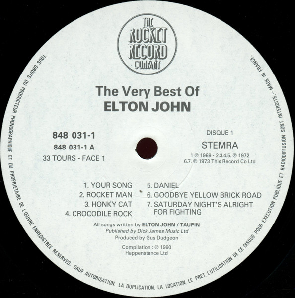 Elton John - The Very Best Of (2xLP, Comp)