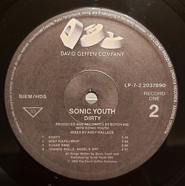 Sonic Youth - Dirty (2xLP, Album)