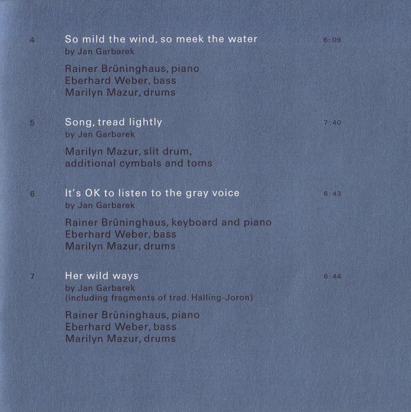 Jan Garbarek - Rites (2xCD, Album)