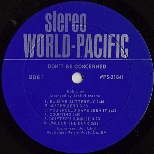 Bob Lind - Don't Be Concerned (LP, Album, Ind)
