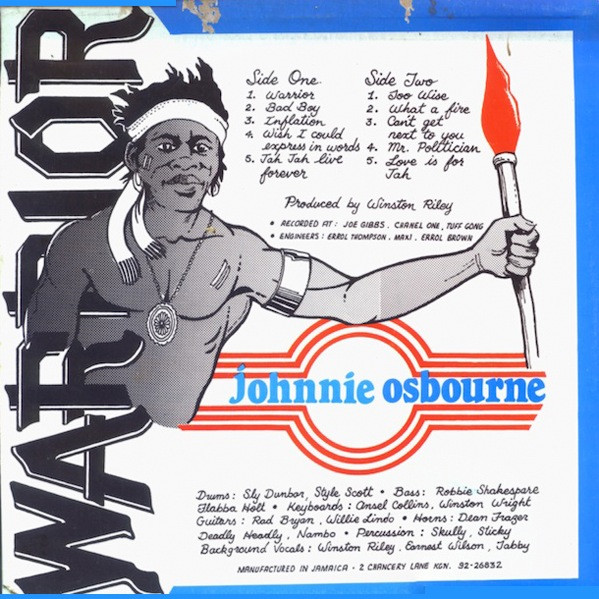 Johnnie Osbourne* - Warrior (LP, Album)
