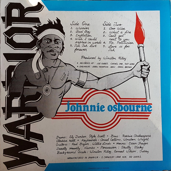 Johnnie Osbourne* - Warrior (LP, Album)