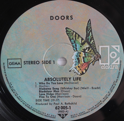 The Doors - Absolutely Live (2xLP, Album, M/Print, RE, But)