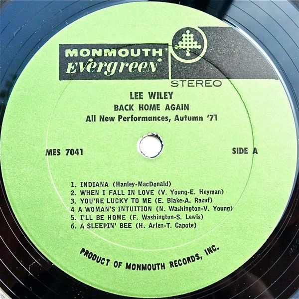Lee Wiley - Back Home Again (LP, Album)