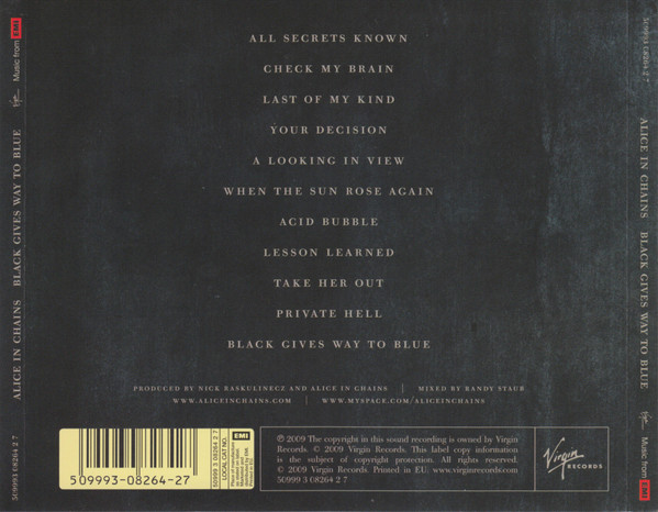 Alice In Chains - Black Gives Way To Blue (CD, Album)