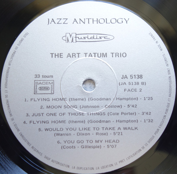 The Art Tatum Trio* - 1955-1956 (LP, Album)