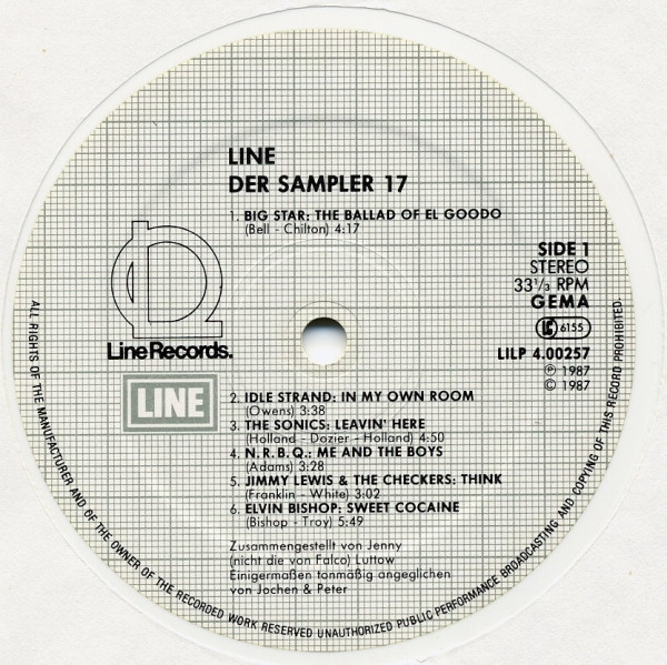 Various - Line - Der Sampler 17 (LP, Smplr, Whi)