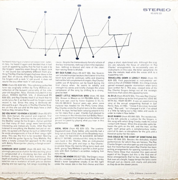 The Ray Charles Singers - Command Performances (LP, Comp, Gat)
