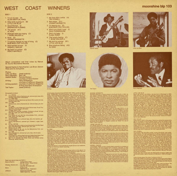 Various - West Coast Winners: An Anthology Of Classic West Coast Blues & R+B (1953-1967) (LP, Comp, Mono)