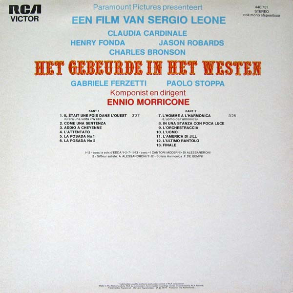 Ennio Morricone - Het Gebeurde In Het Westen (LP, Album)