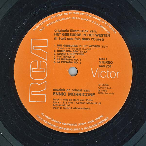 Ennio Morricone - Het Gebeurde In Het Westen (LP, Album)