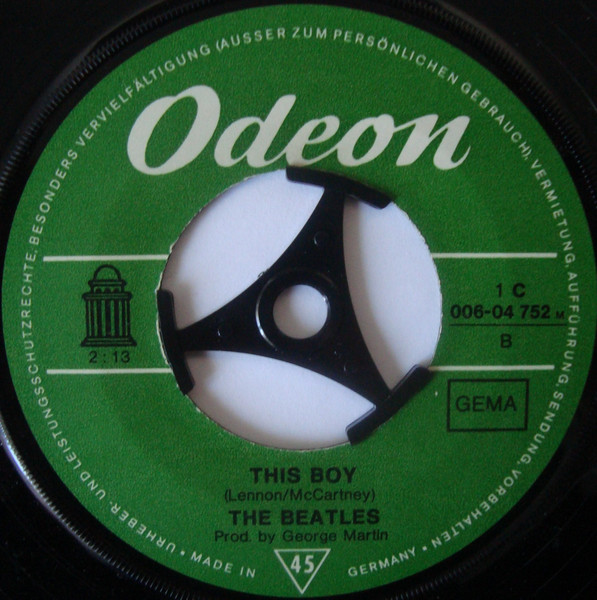 The Beatles - I Want To Hold Your Hand / This Boy (7