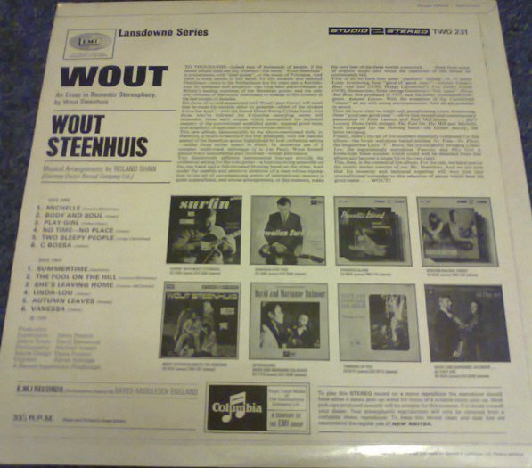 Wout Steenhuis - Wout - An Essay In Romantic Stereophony By Wout Steenhuis (LP)