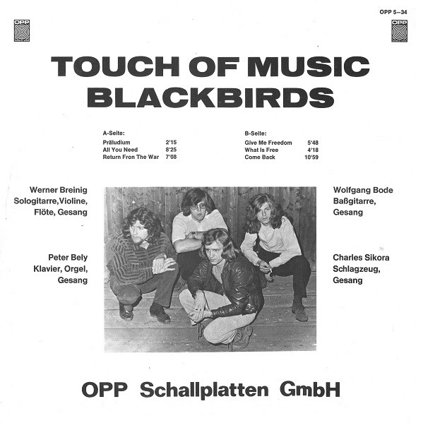 Blackbirds* - Touch Of Music (LP, Album)