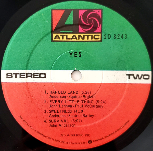 Yes - Yes (LP, Album, RE, PR )